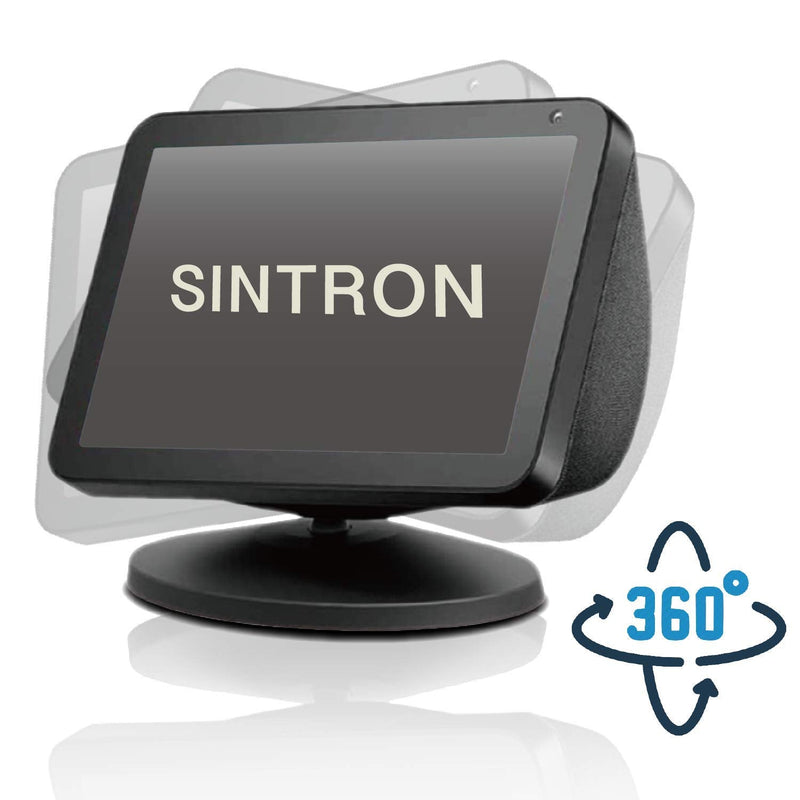 Sintron Smart Display Stand for Show 5 & 8 (1st Gen and 2nd Gen) Adjustable Magnetic Stand Mount Compatible for Show 5 & Show 8 with 360 Degree Rotation Tilt Function and Anti-Slip Base (Black) For Echo Show 5&8 Black