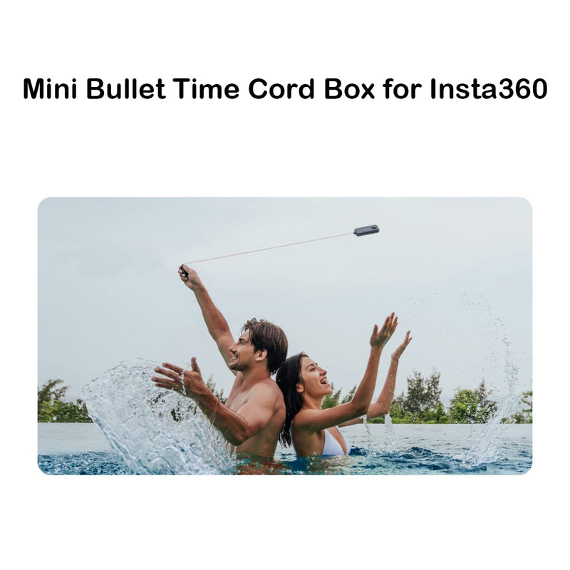 LICHIFIT Mini Bullet Time Cord Retractable Time Rope Box for Insta360 X3/ ONE X2 / ONE X/ONE RS/ONE R/ONE Camera Accessories