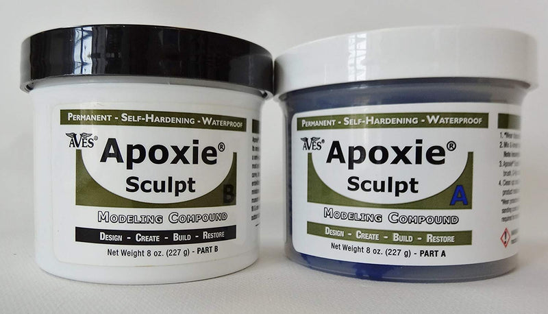 Aves Apoxie Sculpt - 2 Part Modeling Compound (A & B) - 1 Pound, Blue