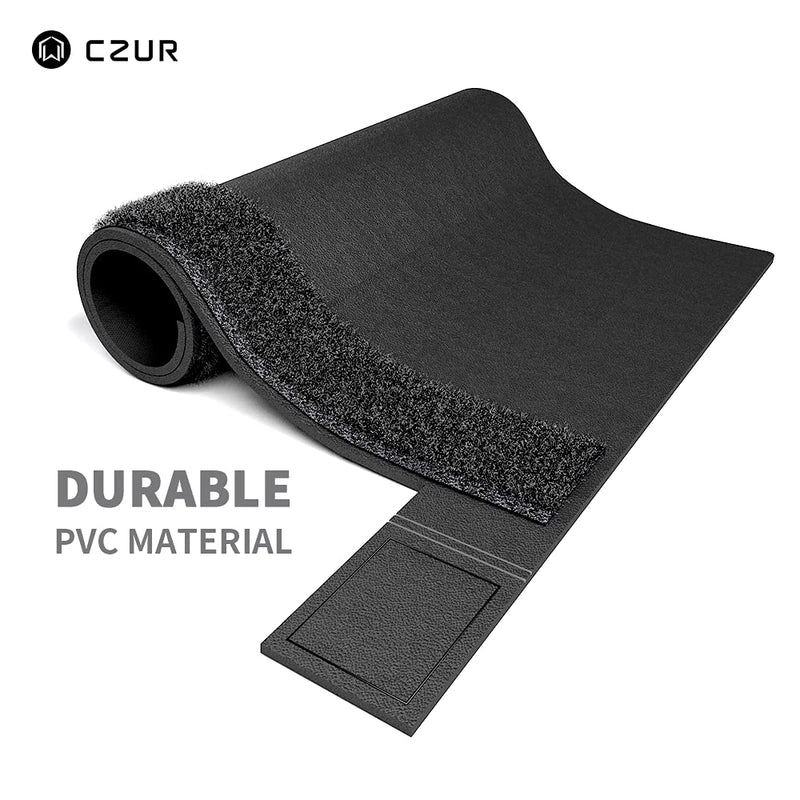 CZUR Assistive Cover 13.14-inch with Adjustable Hook&Loop Splash Resistant,PVC Material Cover for CZUR Book Scanner, Office&Home-Black