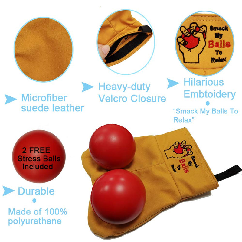 Stress Relief Balls Funny Gag Gift Squeeze Ball Prank White Elephant Gift Fun Christmas, Office Gift for Women Men