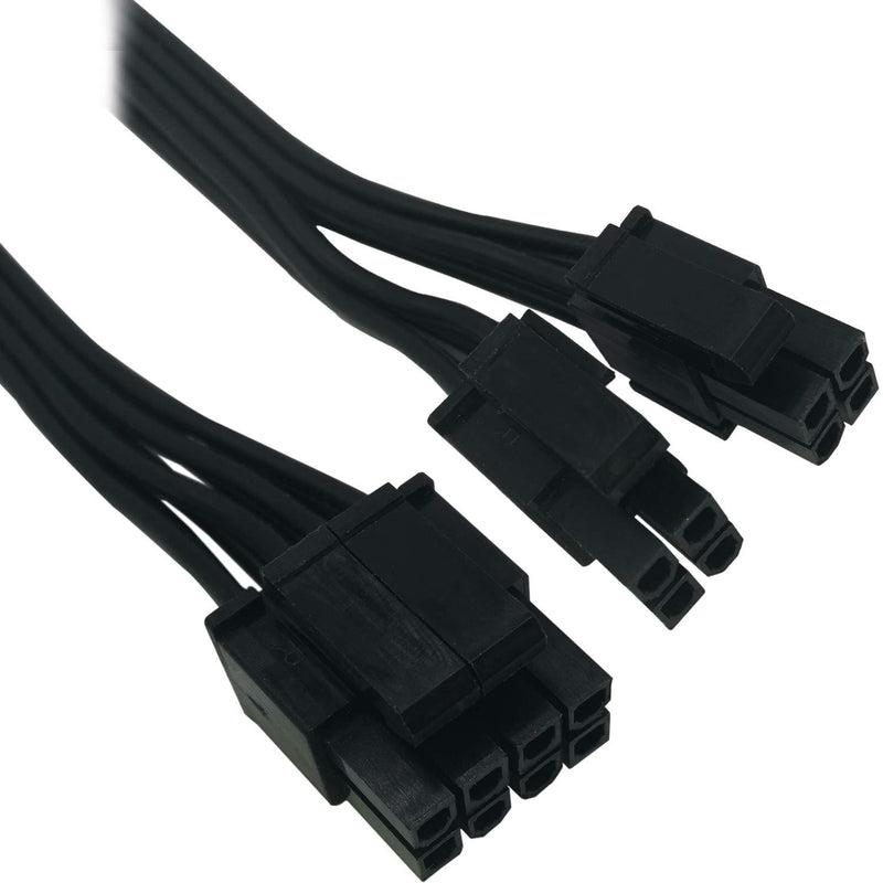 (2-Pack) COMeap Motherboard ATX CPU 8 Pin (4+4) Male to Female Extension Cable for Power Supply PSUs 9.5-inch(24cm)