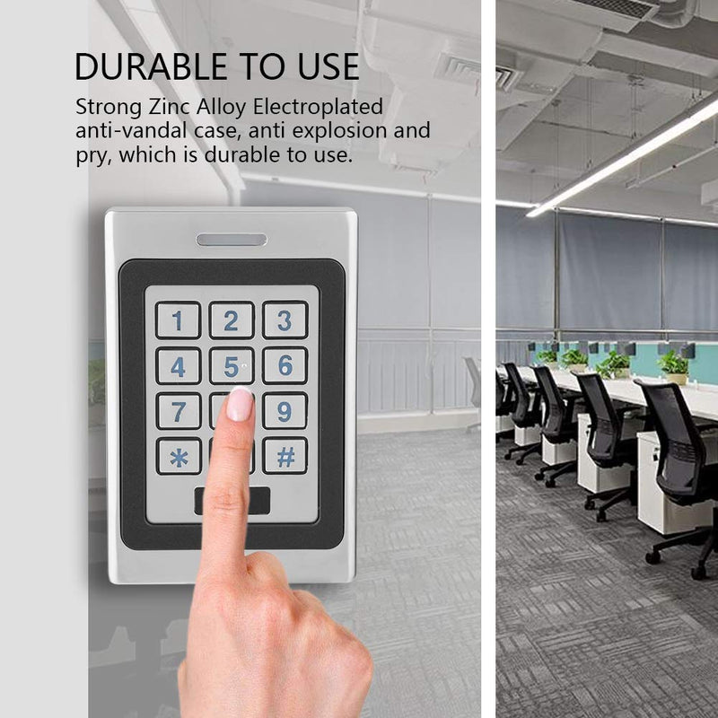 Waterproof IP68 RFID Card Door Access Controller, Keypad Security Door Access Control System, DC 12V Access Controller Support 2000 Users, Intelligent Key Board 3 Way to Open Door