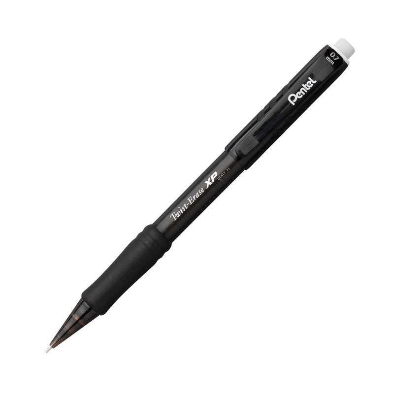 Pentel Twist Erase EXPRESS Automatic Pencil, 0.7mm Lead Size, Black Barrel, Box of 12 (QE417A) 1