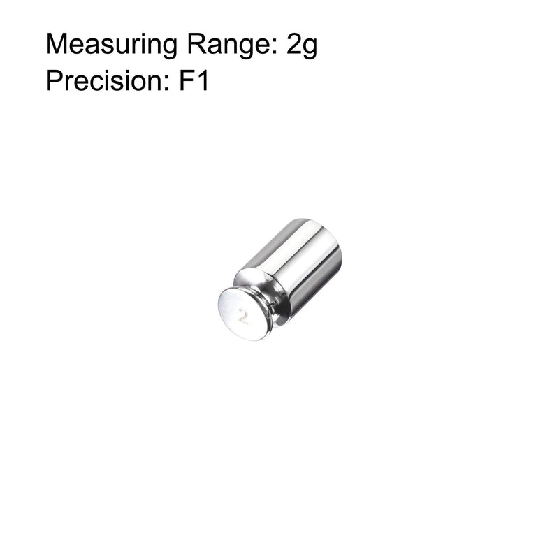 uxcell Gram Calibration Weight 2g F1 Precision Stainless Steel for Digital Balance Scales