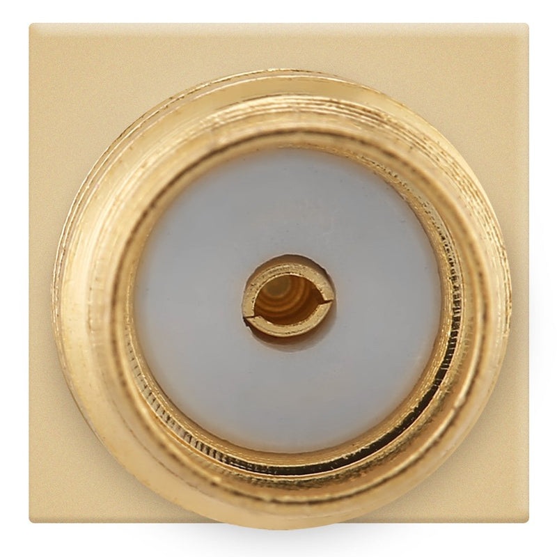 Pack of 10 Brass SMA Female Socket Jack PCB Mount 50 Ohm RF Connectors, SMA Connectors for Wireless Equipment and Ground Transmission Systems