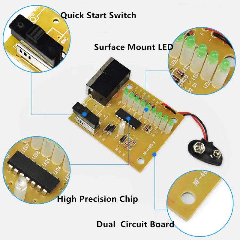 Yankok [Network Cable Tester] for 10Base-T, 10Base-2 Ethernet, RJ11/RJ12/RJ45 Modular Cables, 258A, TIA-568A/568B and Token Ring Cables (with 2x RJ-45-to-BNC Adapter, 1x BNC Connector, 1x Carry Pouch) RJ45 & COAX (Black)