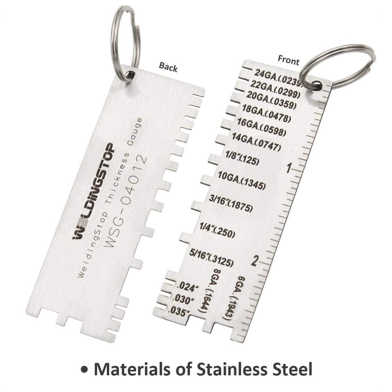 Wire/Metal Sheet Thickness Gauge 229895 Welding Gage Plated Size Inspection Tool [NOT Cheap Stamping Version]