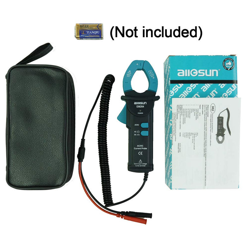 allsun AC/DC Current Clamp Probe Tester Handheld Digital Clamp Multimeter CAT III Max.Input 400A/600V 50Hz-60Hz LED