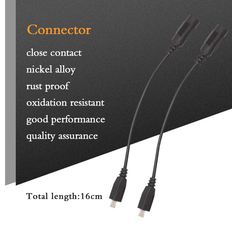 5PCS DC 5.52.1mm Female to Micro USB Male Connector Adapter 5V Power Cable