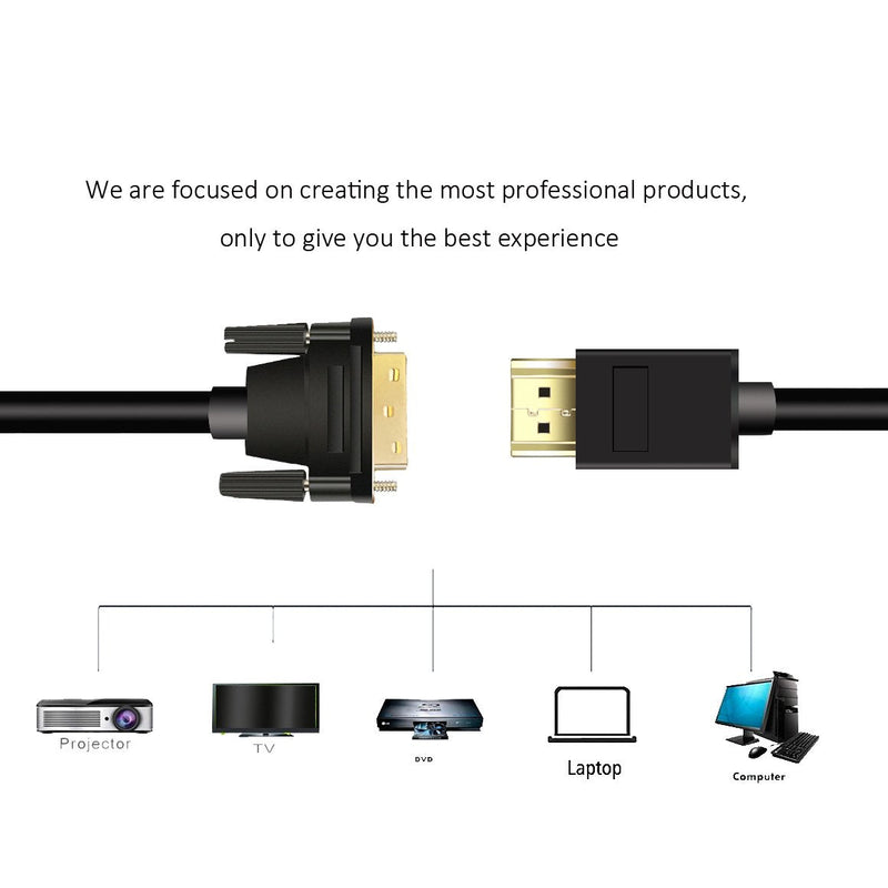 HDMI to DVI Cable, ANNNWZZD HDMI Male to DVI Male Adapter Cable 10ft