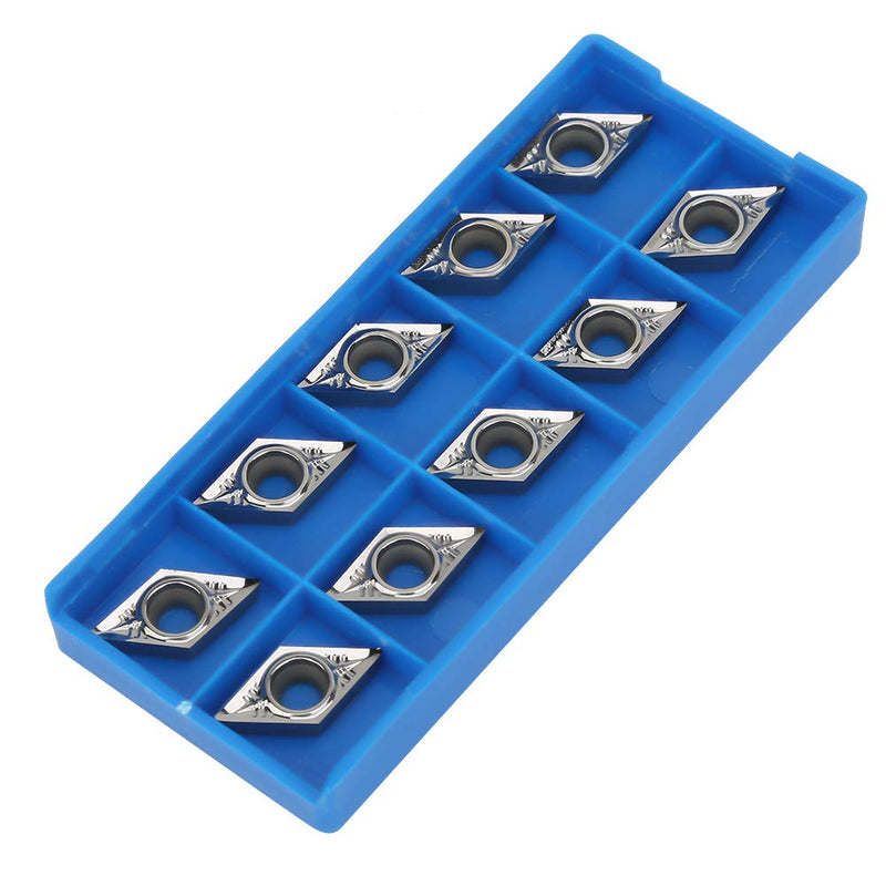 Fafeicy Carbide Reversible Inserts CNC Lathe Insert for Turning Tool Holder DCGT11T304-AK H01 / DCGT32.51-AK H01 10pcs Turning Inserts