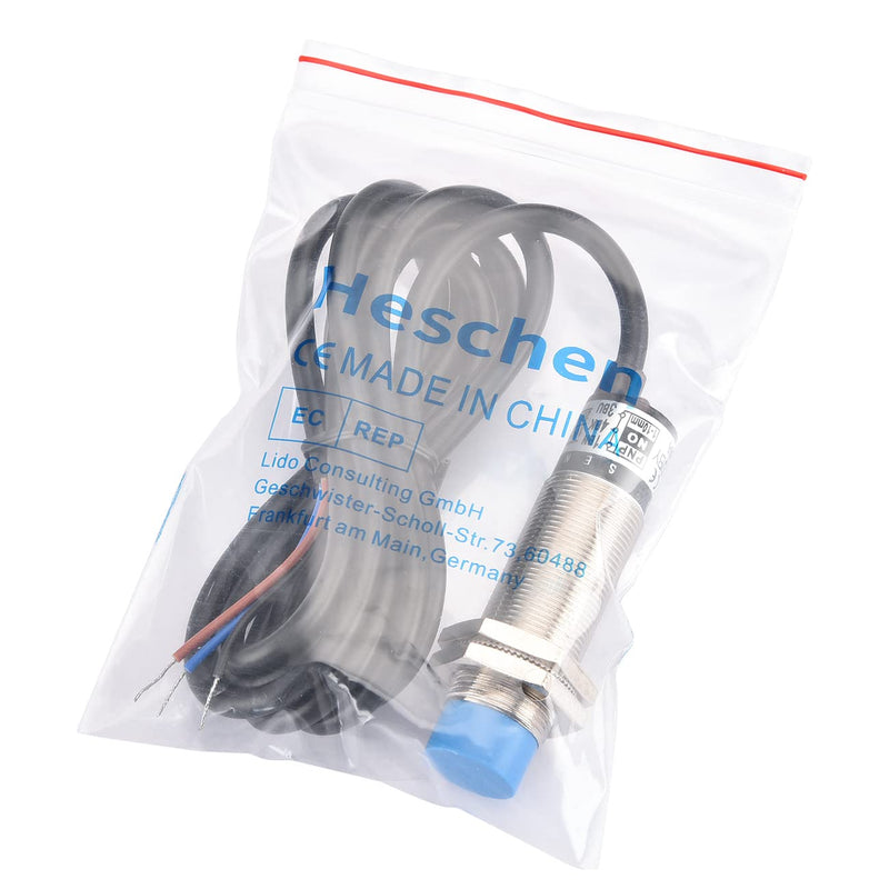 Heschen M18 Capacitive Proximity Sensor Switch Non-Shield Type LJC18A3-H-Z/BY Detection 10mm 10-30VDC 200mA PNP Normally Open(NO) 3 Wires