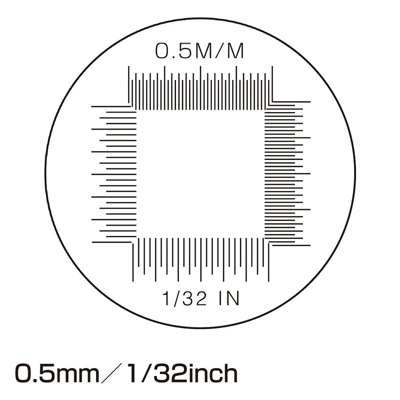 Engineer SL-71 LED Flashlight Loupe Magnifier With 10x Mounted Square Scale x10 - 30mm Lens
