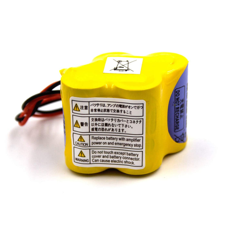(2-Pack) BR-2/3AGCT4A 6V 4400mAh Replacement Battery for Panasonic FANUC A98L-0031-0025, CUSTOM-107, SHS749, ALIT0138, LIT0138 (Black Connector)
