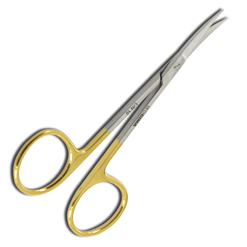 Gima - Iris scissors, curved, 11.5 cm, with strong tips that ensure surgeons high precision, 26527
