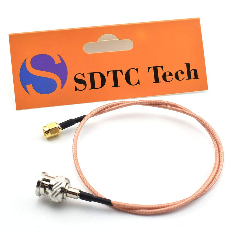 SDTC Tech SMA Male to BNC Male RF Coaxial Cable RG316 Pigtail Jumper Coax Antenna Extender BNC Connector Adapter (20 inch)