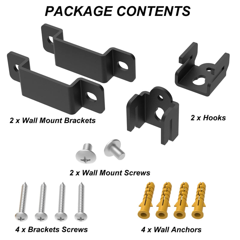 Soundbar Mount for Vizio Sound Bar Mounting Brackets, Speaker Wall Mount for Sony Sound Bars Mounts Under TV, Surround Speaker Brackets for Samsung Soundbars and More