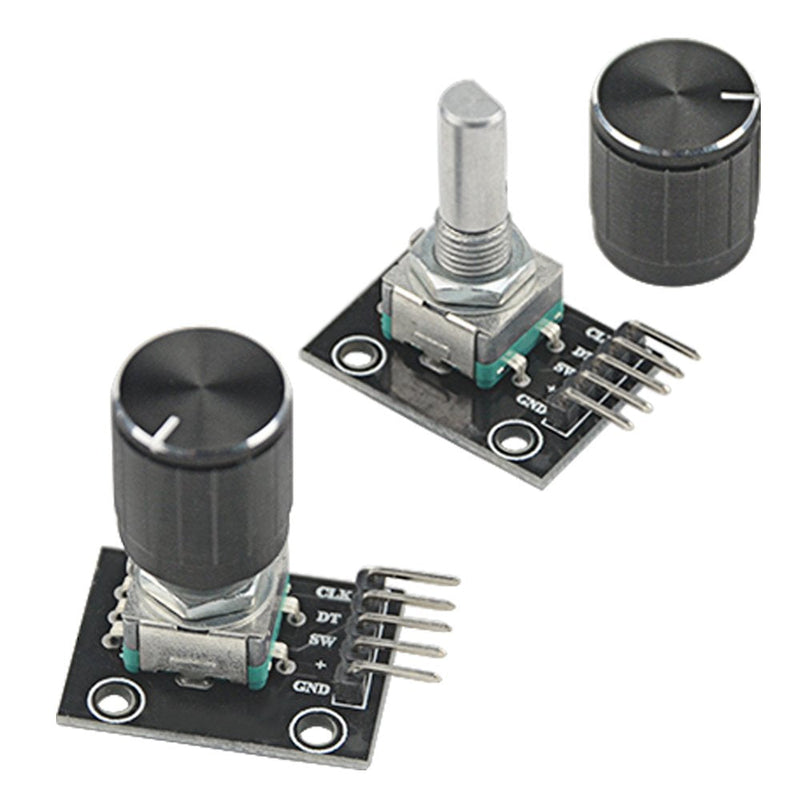 WMYCONGCONG 8 Pcs KY-040 360 Degree Rotary Encoder Module with Knob Cap for Arduino