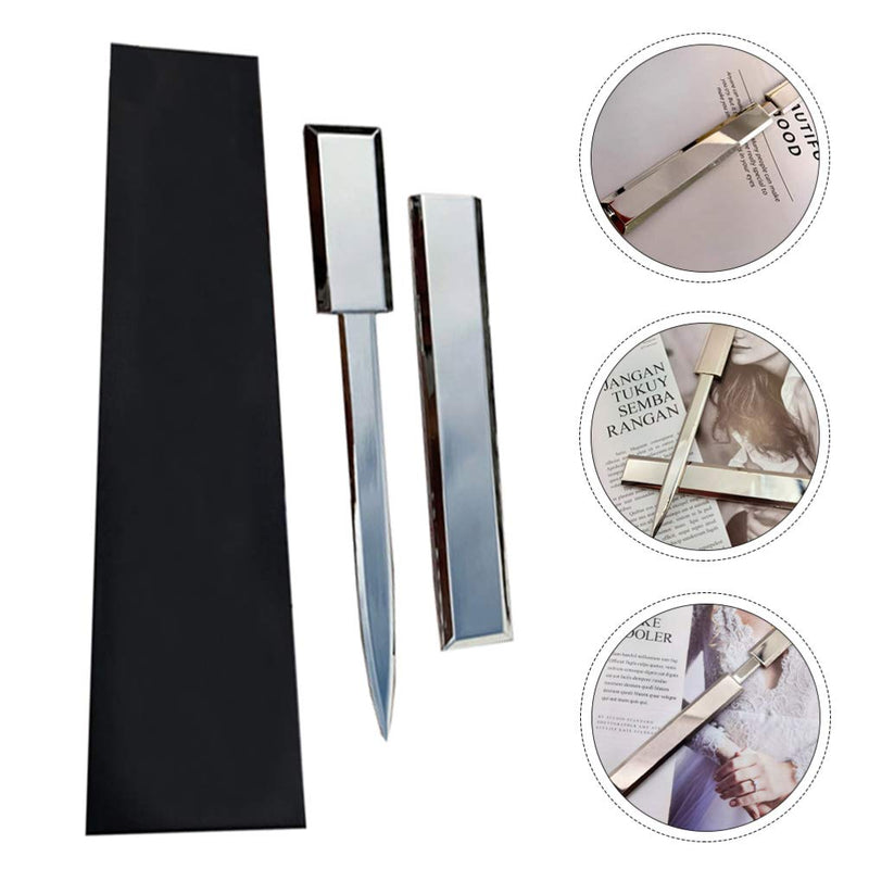 NUOBESTY Letter Opener Stainless Steel Hand Envelope Slitter Envelope Opener Paper Knife with Gift Box for Home Office