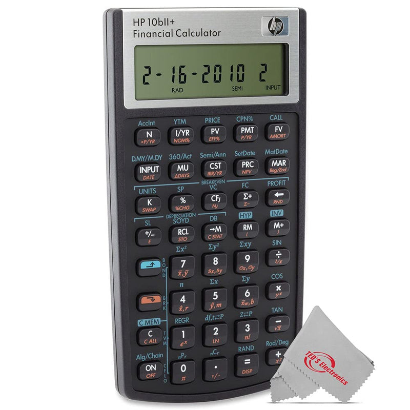 HP 2716570 10bII+ Financial Calculator, 12-Digit LCD by HP