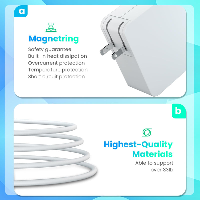 MacBook Pro Charger,Replacement 85w Power Adapter L Tip for 15- and 17-inch MacBook Pro Before mid-2012 Models Compatible with MacBook Pro Chargers 2010 MacBook Pro 2011