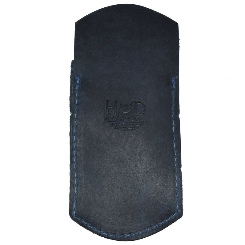 Hide & Drink, Durable Leather Pocket Protector, Pencil Pouch Pen Holder, Office & Work Essentials, Handmade Includes 101 Year Warranty :: Slate Blue