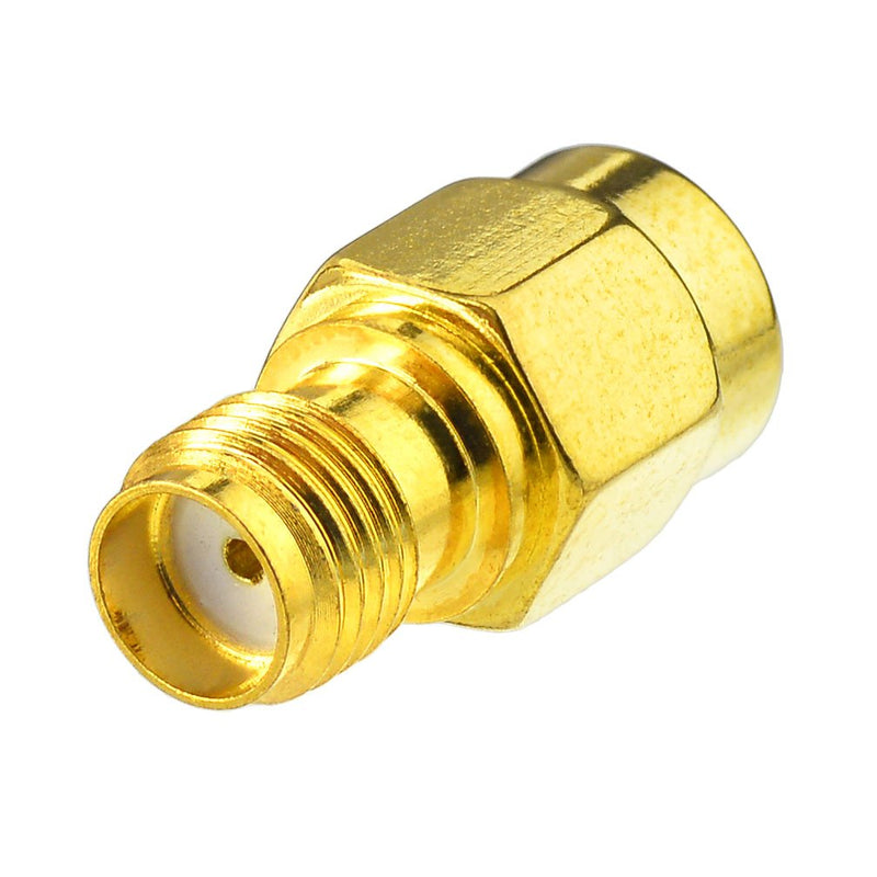Eightwood SMA Male to Female Adapter Quick Push-On Connector (2 Pack) for RF Test Fitting Test
