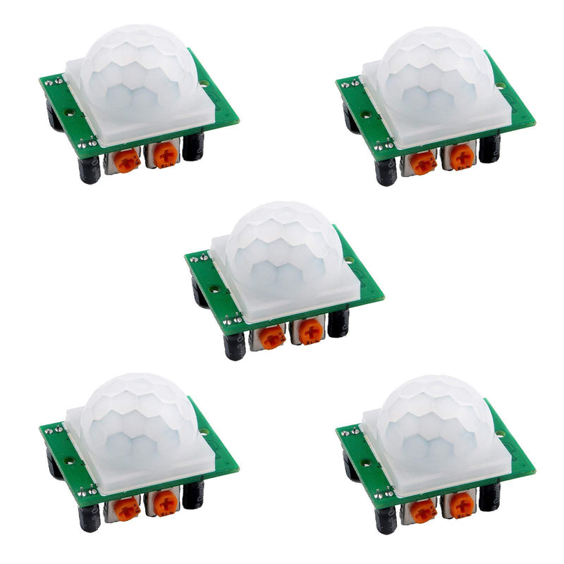Stemedu HC-SR501 PIR Sensor Infrared IR Body Motion Module for Arduino Raspberry Pi(Pack of 5pcs)