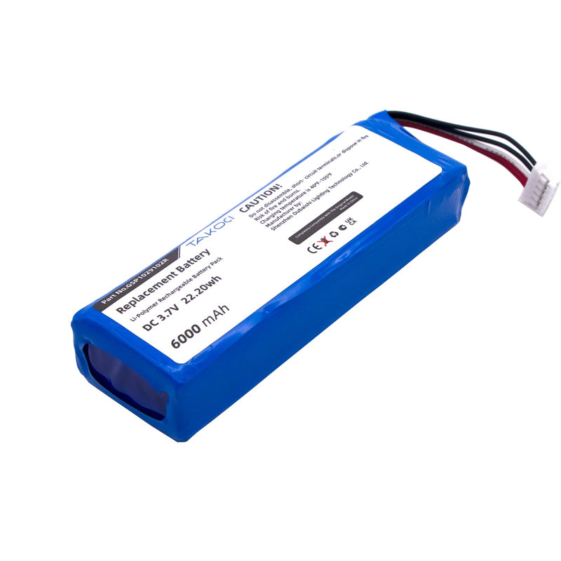 Youejoeq 6000mAh Replacement Battery GSP1029102R for JBL Charge 2+, Charge 2 Plus,Charge 3 2015 Version P763098 Batteries