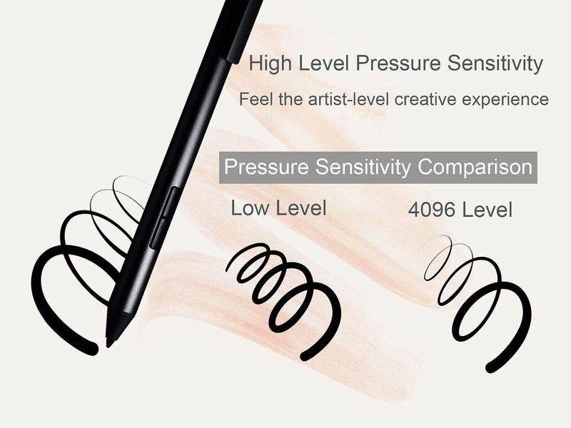 LAZARITE M Pen, AES2.0/MPP2.0 Active Stylus Pen for Lenovo Tab p11, Flex 5/14, Yoga 7i/9i/520/720/730/920/C740/C930,Asus zenbook, Hp Envy x360/Pavilion x360/Spectre x360, LG V60, Velvet, Wing Darkblack