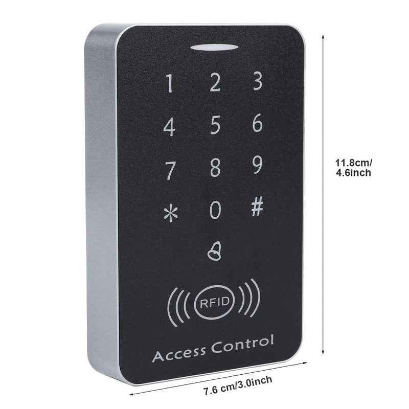 Sonew RFID Touch Metal Access Control Password Access Keypad Machine Controller with 10pcs ID Keyfobs