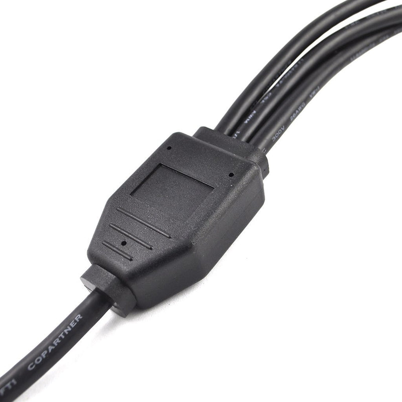 OLLGEN OBD2 Splitter Cable,OBD-II Extension Cable,1 Male to 3 Female Car Diagnostic Extender Cord Adapter,16 Pin Right Angle,1.6ft/50cm 1.64 Feet 50cm