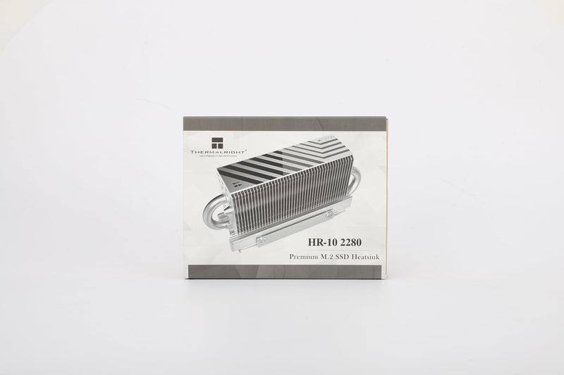 Thermalright HR10 2280 SSD Cooler, 2280 SSD Heatsink, Double-Sided Heatsink, 2 Copper Heatpipes, Desktop High Performance 2280 SSD Cooler, Thermal Pads Included (HR10 2280)