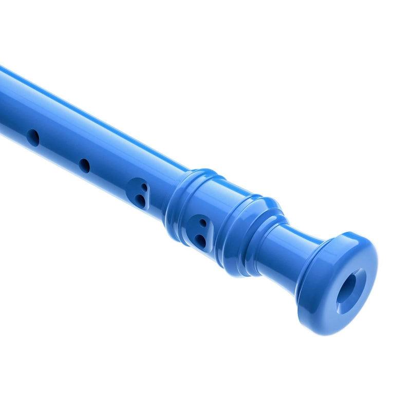 Eastar ERS-21GB ABS Soprano Recorder German Style Key of C, with Thumb Rest + Fingering Chart + Cleaning Rod + Cotton Bag, Blue