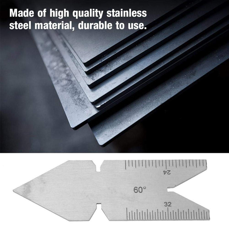 Stainless Steel Fishtail Center Gauge Screw Thread Lathe Cutting Tool for Quick Comparison(#2)