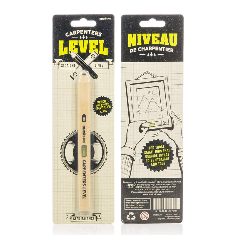 SUCK UK Two-In-One Tool Mechanical Pencil (Spirit Level Pencil)