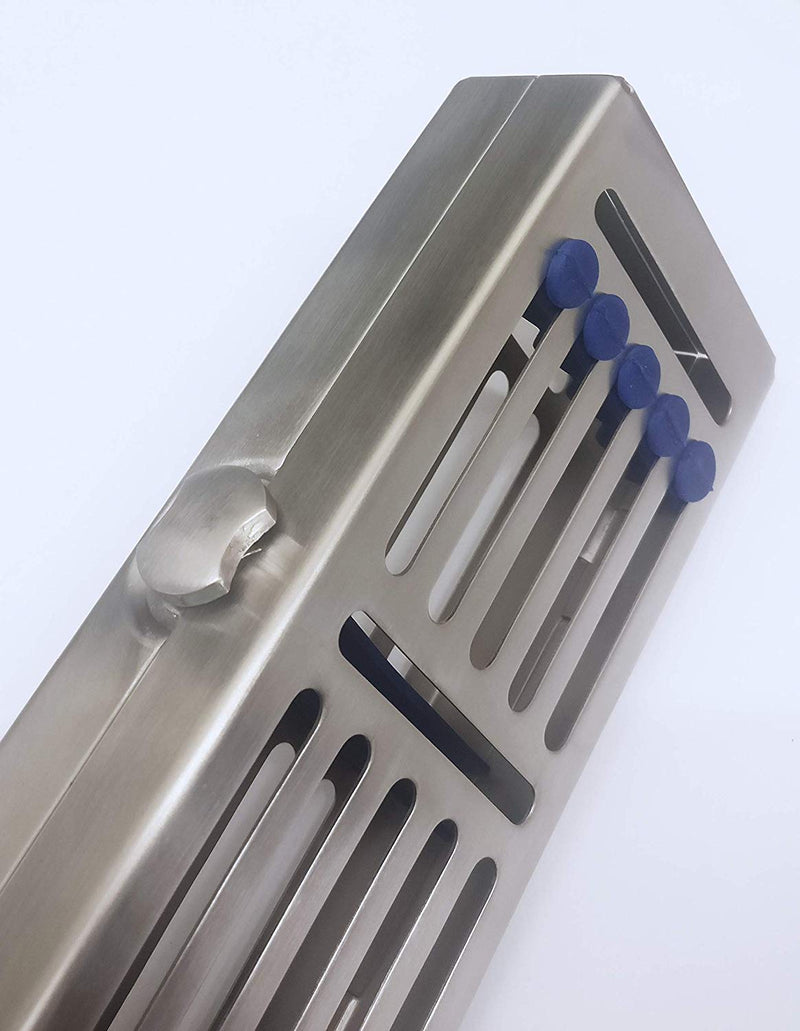 Sterilization cassette tray for 5 instruments, 185 mm x 65 mm x 20 mm