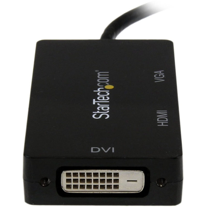 StarTech.com 3 in 1 Mini DisplayPort Adapter - 1080p - Mini DP/Thunderbolt to HDMI/VGA/DVI Splitter for Your Monitor (MDP2VGDVHD) Black Mini DisplayPort (Input)