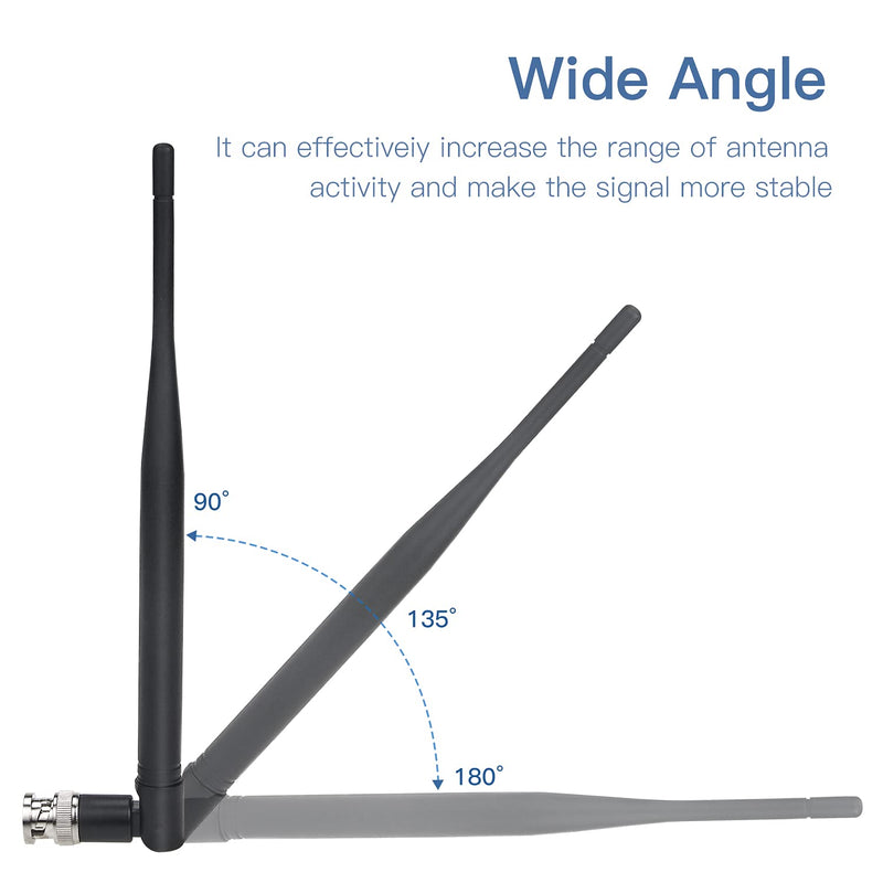 Wireless Handheld Microphone System Antenna, Ancable 2-Pack BNC Male Adapter Antenna for Wireless Microphone Receiver Remote Digital Audio Mic Receiver Tuner UHF Ham Radio