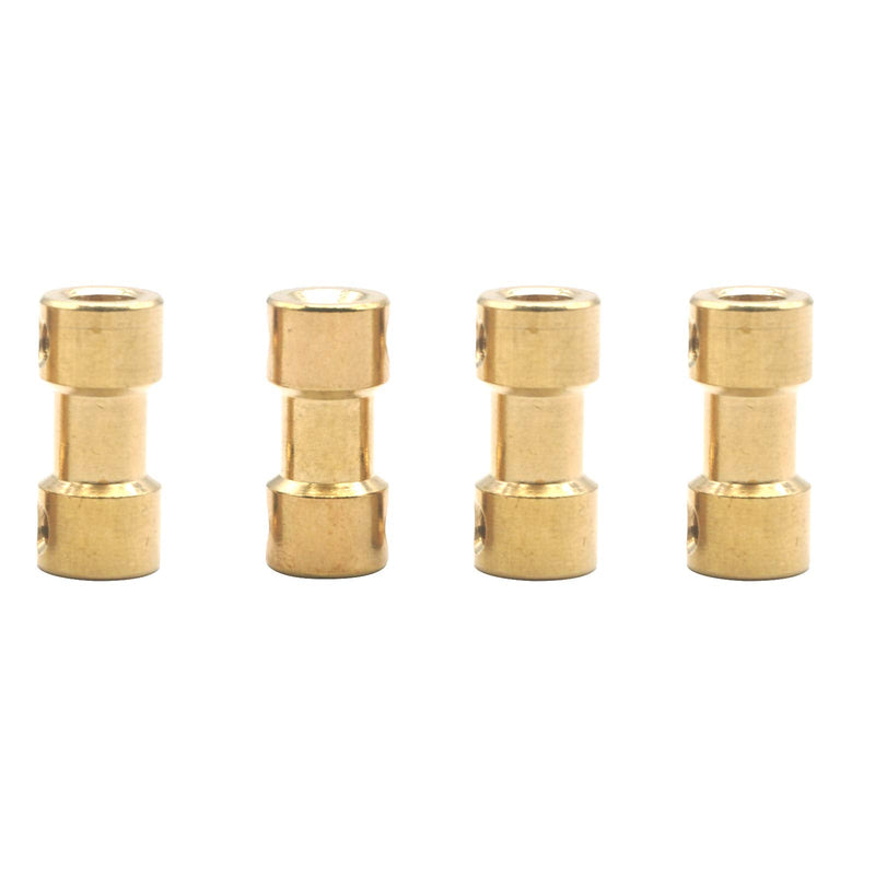 6Pack Vgoohobby Brass Motor Shaft Coupling Coupler Connector Sleeve Joint Adapter for RC DIY Airplane Boat Robot (3mm to 5mm) 3mm to 5mm