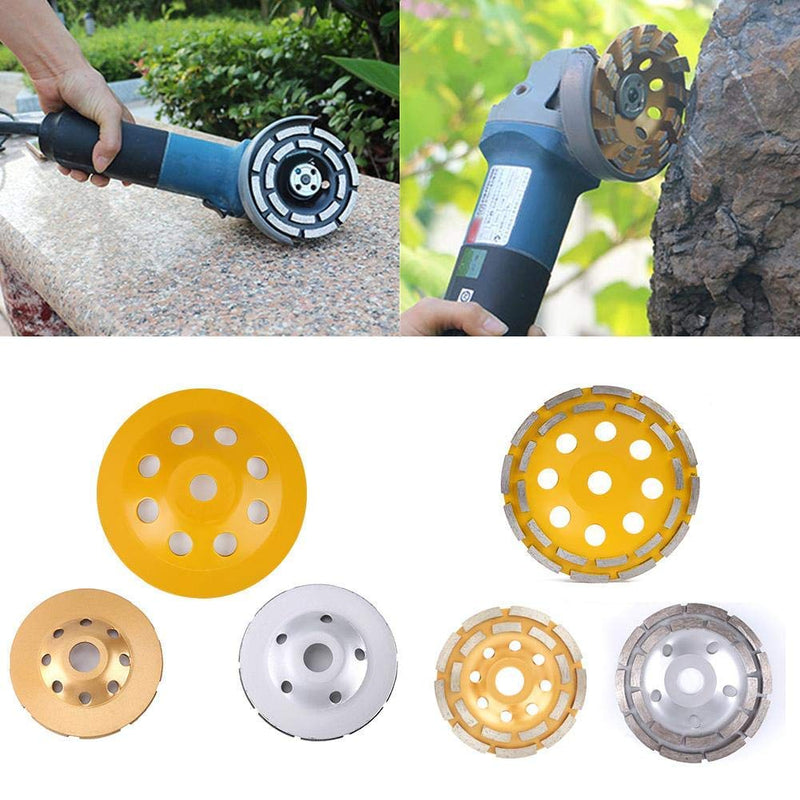 Diamond grinding disc 125mm x 20mm grinding cups Turbo diamond grinding disc double row for concrete granite marble natural stone screed, diamonds