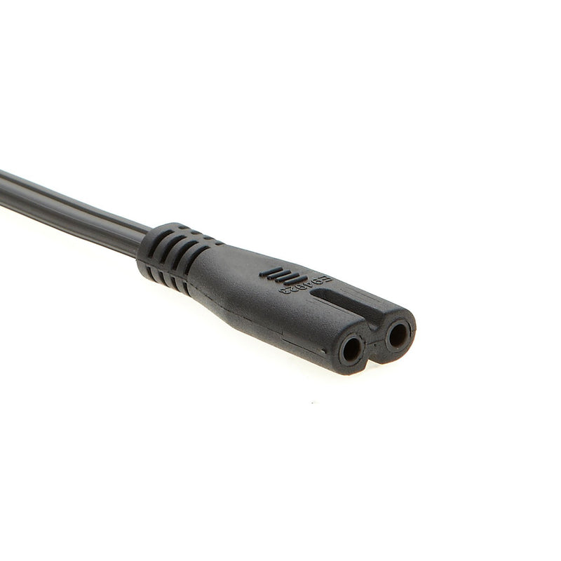 Otimo 8Ft 18AWG NEMA 5-15P to IEC C-7 2-Prong Figure-8 Power Cord
