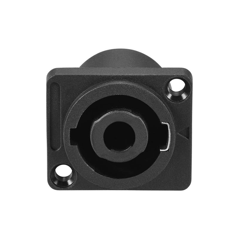 uxcell 4-Pole Speaker Panel Mount Connector,Audio Speaker Jack Twist Lock,Speaker Jack Plate with Metal Insert,2Pcs