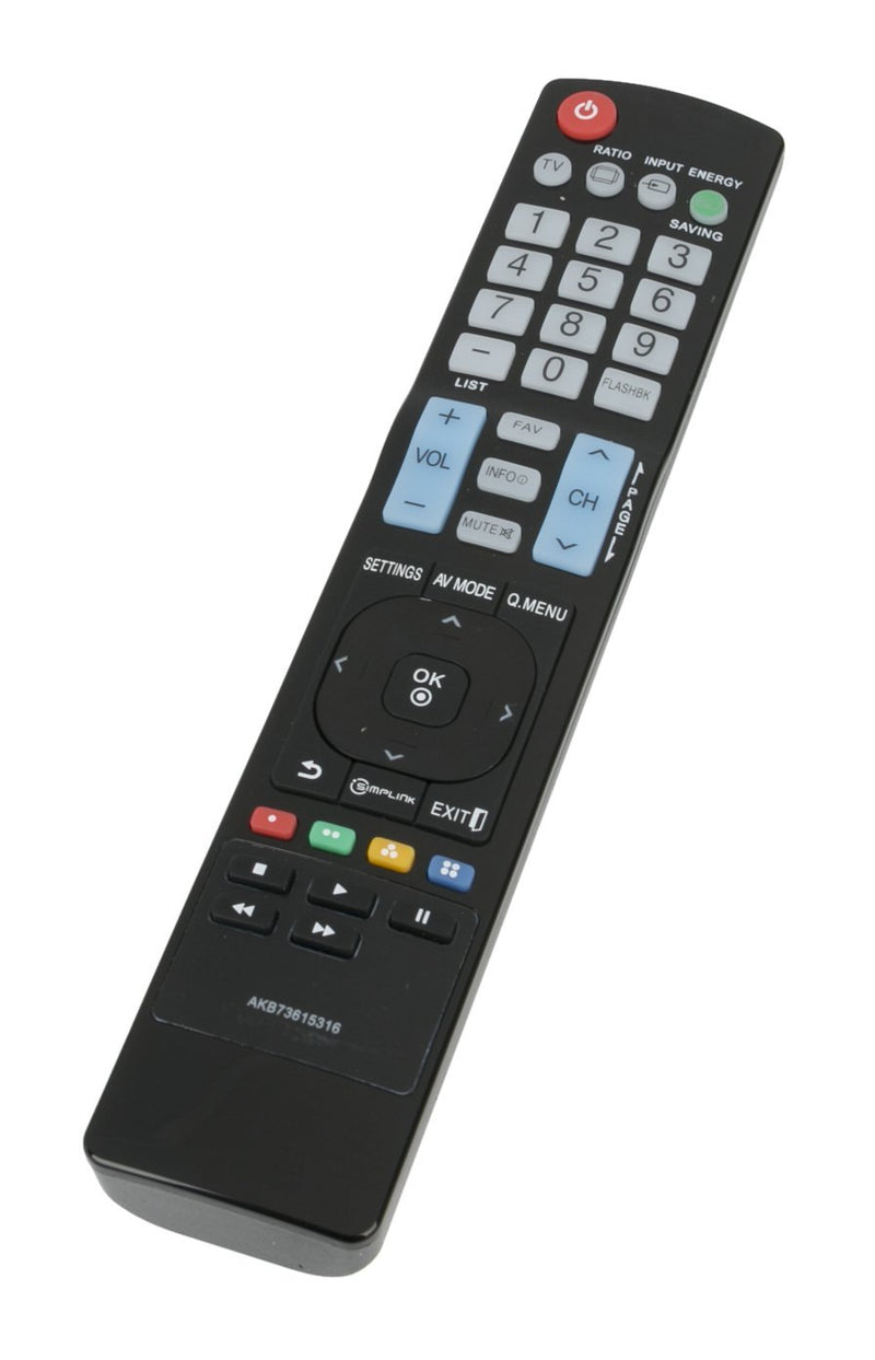 New AKB73615316 Replace Remote for LG TV 32LS5600 37LS5600 42LS5600 47LS5600 47LS4600-UA 60PA5500-UA 47LS460LS4600 50PA5500 50PA6500 55LS4600 55LS5600 50PA4500 50PA4510 50PA400 42PA4900 52PA4900