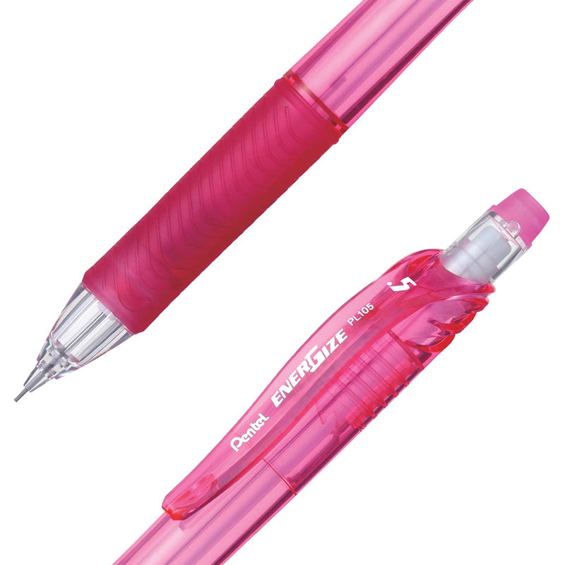 Pentel EnerGize-X Mechanical Pencil (0.5mm) Pink Barrel, Box of 12 (PL105P)