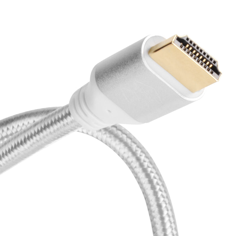 Silverstone HDMI Cable 4k Resolution at 60Hz, with HDMI 2.0b Certification in Silver Color CPH01S-1800 Silver 1800MM HDMI Cable