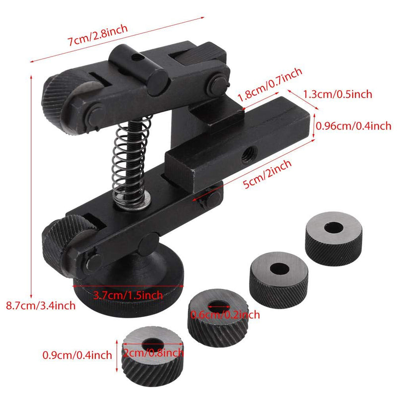 Lathe Knurling Tool, Knurling Wheel, 45# Carbon Steel Knurling Tool with 6 Wheels, Diameter 0.8mm, 1.2mm, 1.2mm