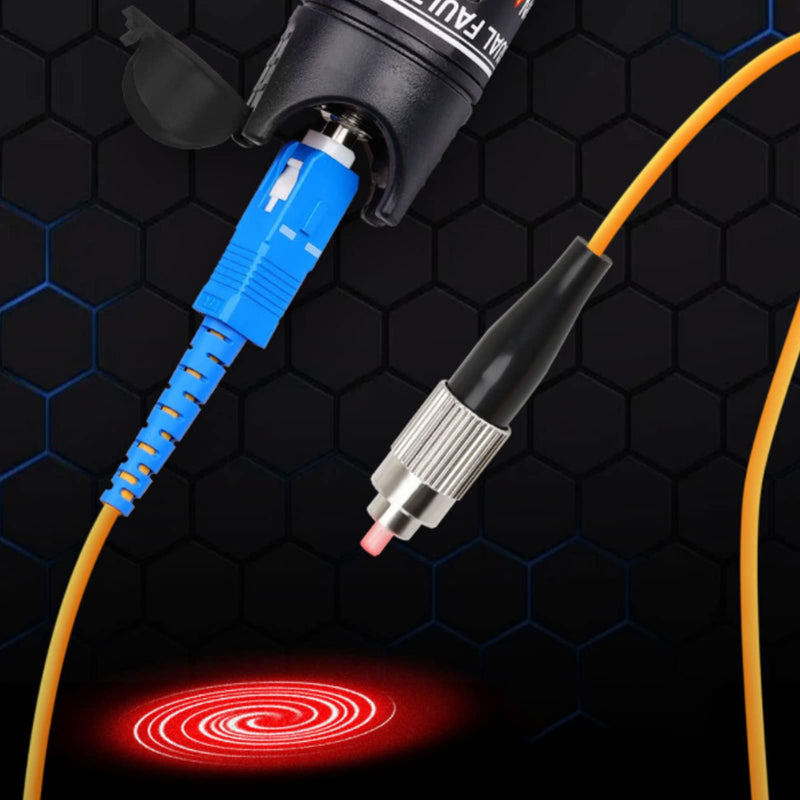 Visual Fault Locator, 60MW 60KM Output Contactless Connection 2.5mm Universal Interface Fiber Visual Fault Locator Stable Output Fiber Optic Cable Tester