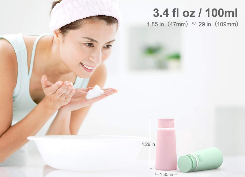 Valourgo Travel Bottles for Toiletries Tsa Approved Travel Size Containers BPA Free Leak Proof Travel Tubes Refillable Liquid Travel Accessories for Cosmetic Shampoo and Lotion Soap Standard set